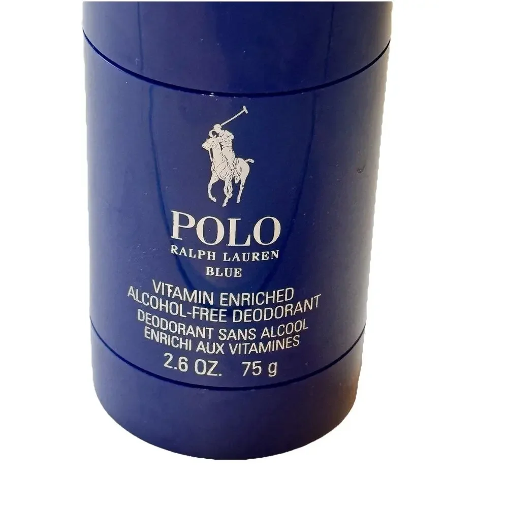 POLO BLUE RALPH LAUREN Men's Vitamin Enriched Solid Deodorant Stick 2.6 oz., NEW